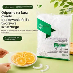 🔥 KUP 1, OTRZYMAJ 2 GRATIS! 🎁 Łącznie 300 szt. | Elastyczne jednorazowe osłonki na żywność 🍽️ Do misek i talerzy