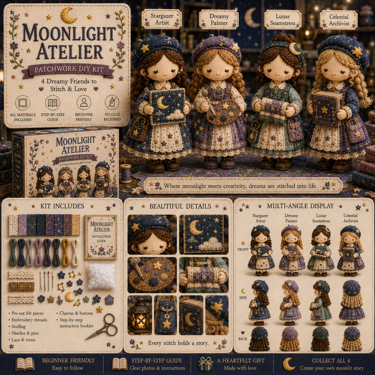 🎁Ostatni dzień: Skorzystaj z 49% zniżki! 🧵 Miniaturowy zestaw patchworkowy z serii Miniature World.