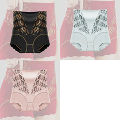 💥-50%！🌸🩲【Zestaw 3-częściowy】 Wygodne antybakteryjne majtki z wysokim stanem i plastyką brzucha  💖