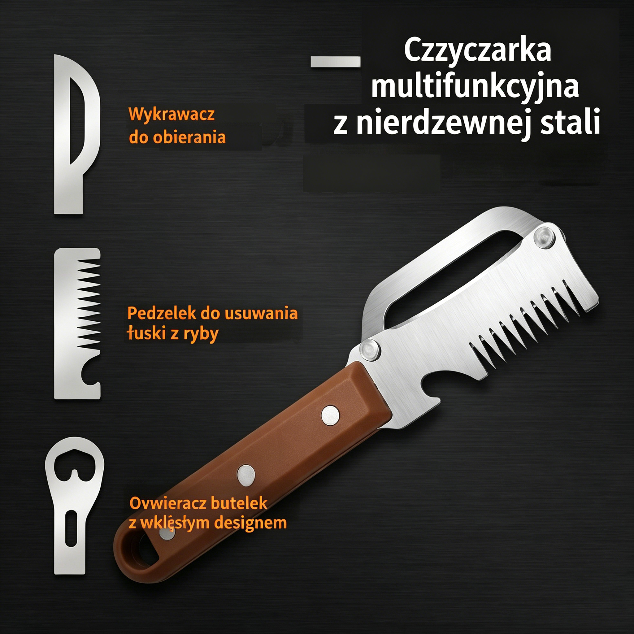 🔪 Kup 2, Otrzymaj 2 Gratis! | Tylko 24,75 zł/szt.💥 Wielofunkcyjna Obieraczka do Warzyw i Owoców - Otwierana butelka