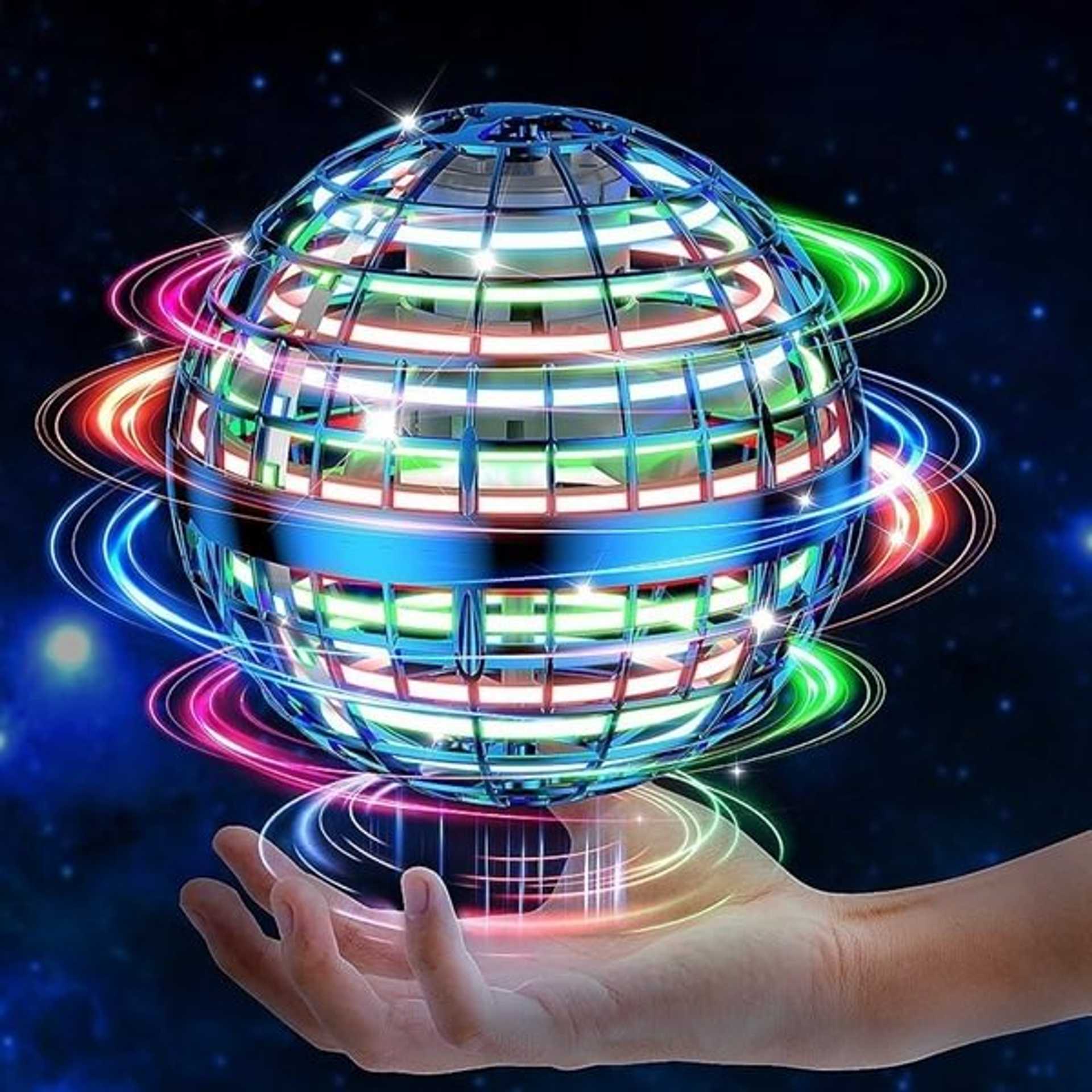 🛸🚀 Kup 2 za 129 zł! ✨ Inteligentna Latająca Kula LED – Świeci i Wraca do Ręki