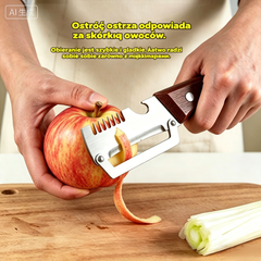 ✅Kup 1, drugi gratis (dwa produkty)🧅🔪 Wielofunkcyjna obieraczka kuchenna 3 w 1: obiera, sieka warzywa, kroi mięso, otwiera butelki! 🔥