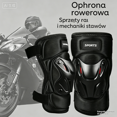 🏍️ Skorzystaj już teraz z 40% zniżki! 🛡️ Zestaw ochraniaczy na kolana i łokcie do motocykla – odporne na uderzenia, z regulowanymi paskami i oddychającą wyściółką – niezbędne dla bezpieczeństwa podczas jazdy, jazdy na rolkach lub rowerze 💪
