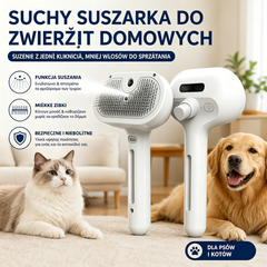 🐶🐱【Kup1, a 1 dostaniesz gratis!-59.5 zł / sztuka】 Szczotka parowa dla zwierząt | Grzebień i urządzenie do usuwania sierści dla kotów i psów 💧✨ - W zestawie bezpłatne serum