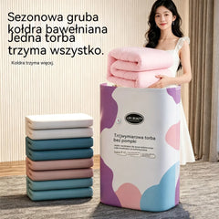 🧳 5 sztuk za jedyne 119 zł 💨 Duże, elastyczne worki próżniowe do przechowywania: Nie wymagają pompki, są szczelne, idealne do oszczędzania miejsca w walizce i w domu ✈️