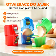 🥚🎁 KUP 1, 2 GRATIS【3 szt. 89 zł】🍳 Rozbijaj jajka szybciej i bez bałaganu! 🔥
