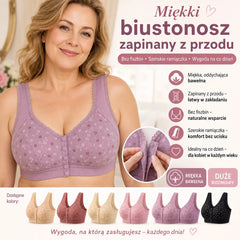 🎁 KUP 1 + 1 GRATIS! 💕 Biustonosz Bez Fiszbin dla Dużego Biustu – Oddychający, Bezszwowy i Bez Bolesnego Ucisku