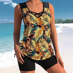 🌷50% OFF-【Rozmiary S-5XL】🩱🌊 2026 Nowość Wysokiej Jakości Przewiewny Dwuczęściowy Strój Kąpielowy w Stylu Europejskim i Amerykańskim z Etnicznym Nadrukiem, Wygodny i Przyjemny dla Skóry 🌊