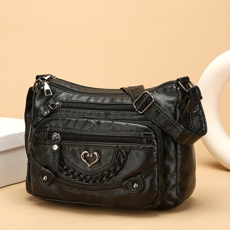 💐 -50%! 🎁 Miękka damska torebka crossbody z PU 👜 Wiele kieszeni – wszystko pod ręką i bez bałaganu 🔑✨
