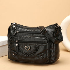 💐 -50%! 🎁 Miękka damska torebka crossbody z PU 👜 Wiele kieszeni – wszystko pod ręką i bez bałaganu 🔑✨